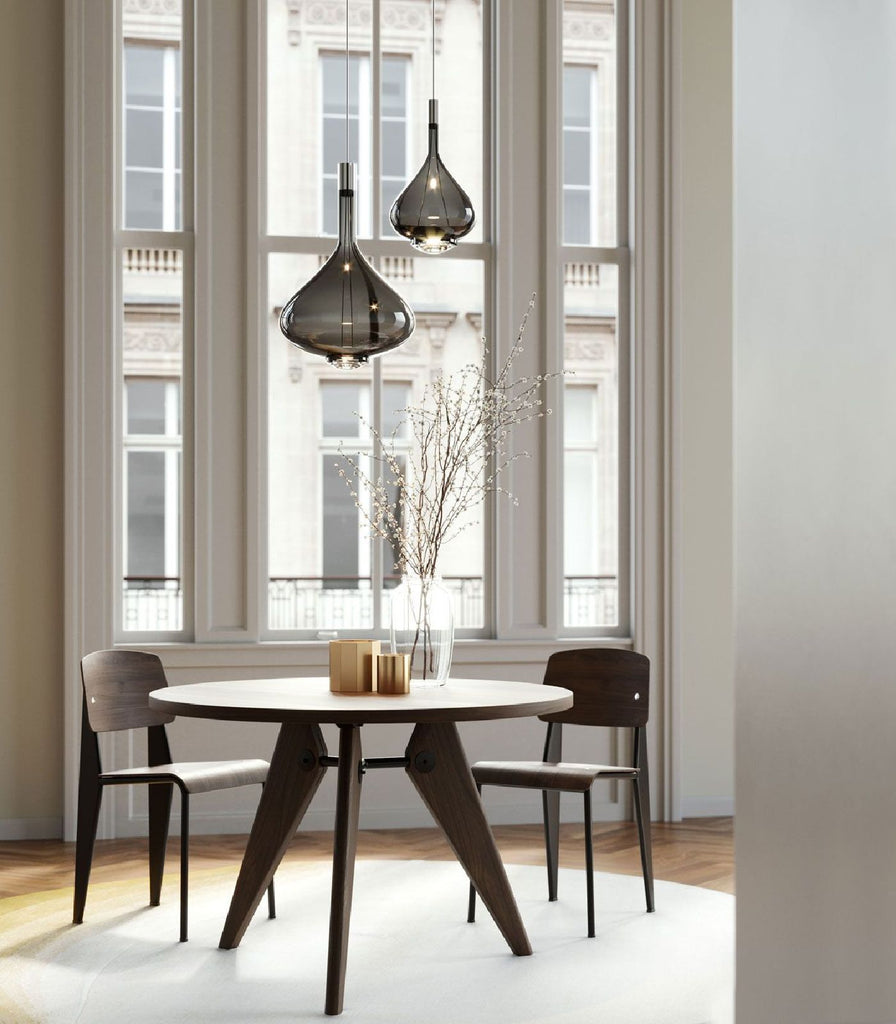 Lodes Sky-Fall Medium Pendant Light hanging over dining table
