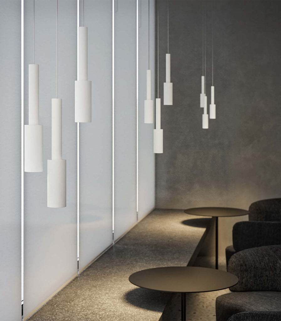 Panzeri Tubino Pendant Light featured within a interior space