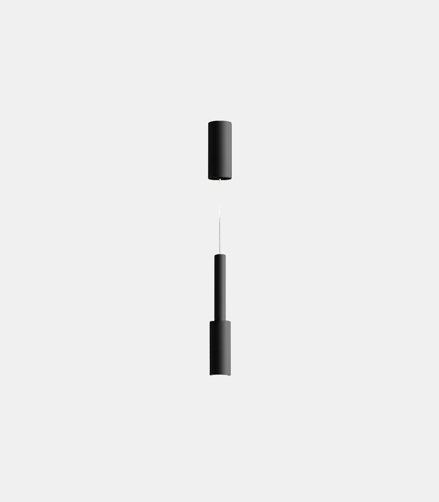 Panzeri Tubino Pendant Light in Matte Black