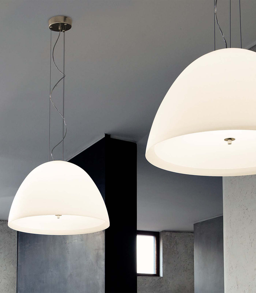 Panzeri Willy Glass Pendant Light featured within a interior space
