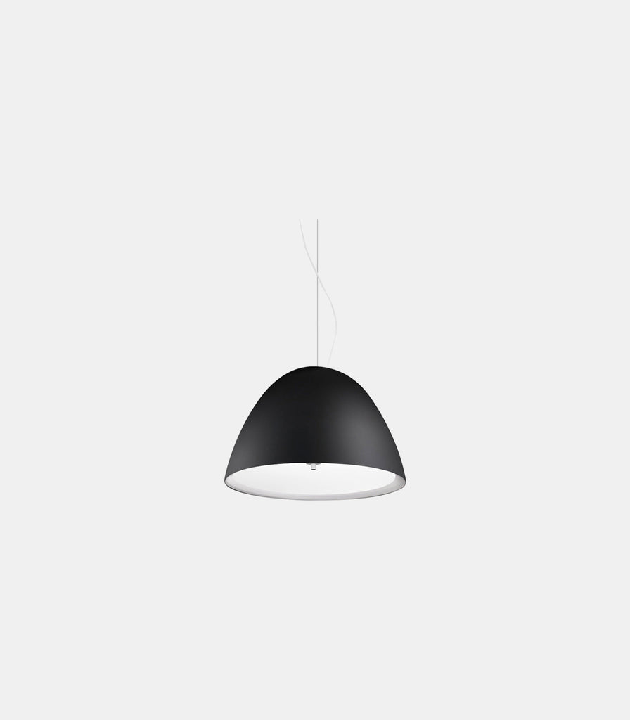 Panzeri Willy Glass Pendant Light in Black / Medium