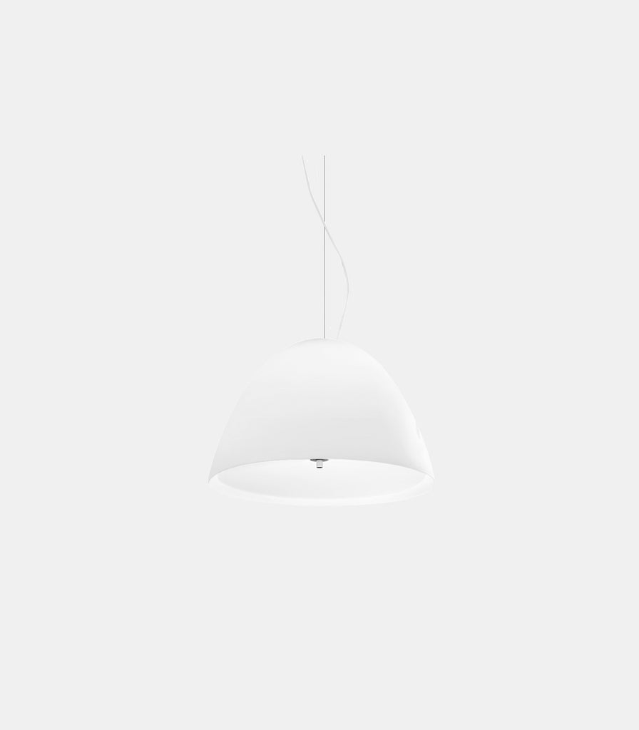 Panzeri Willy Glass Pendant Light in White / Medium