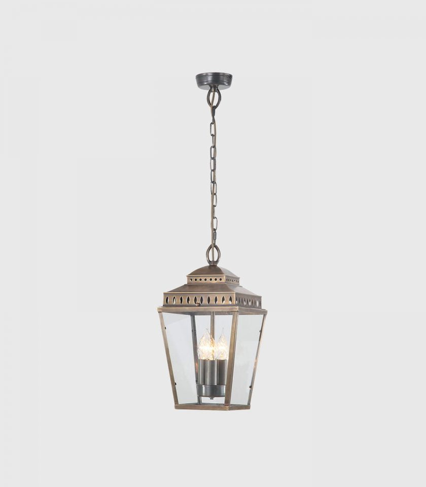 Elstead Mansion House Pendant Light in Aged Brass