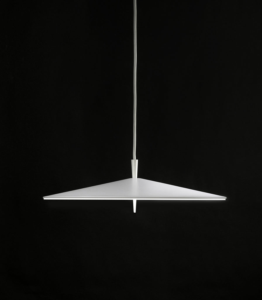 Milan Pla Pendant Light in Medium/ White