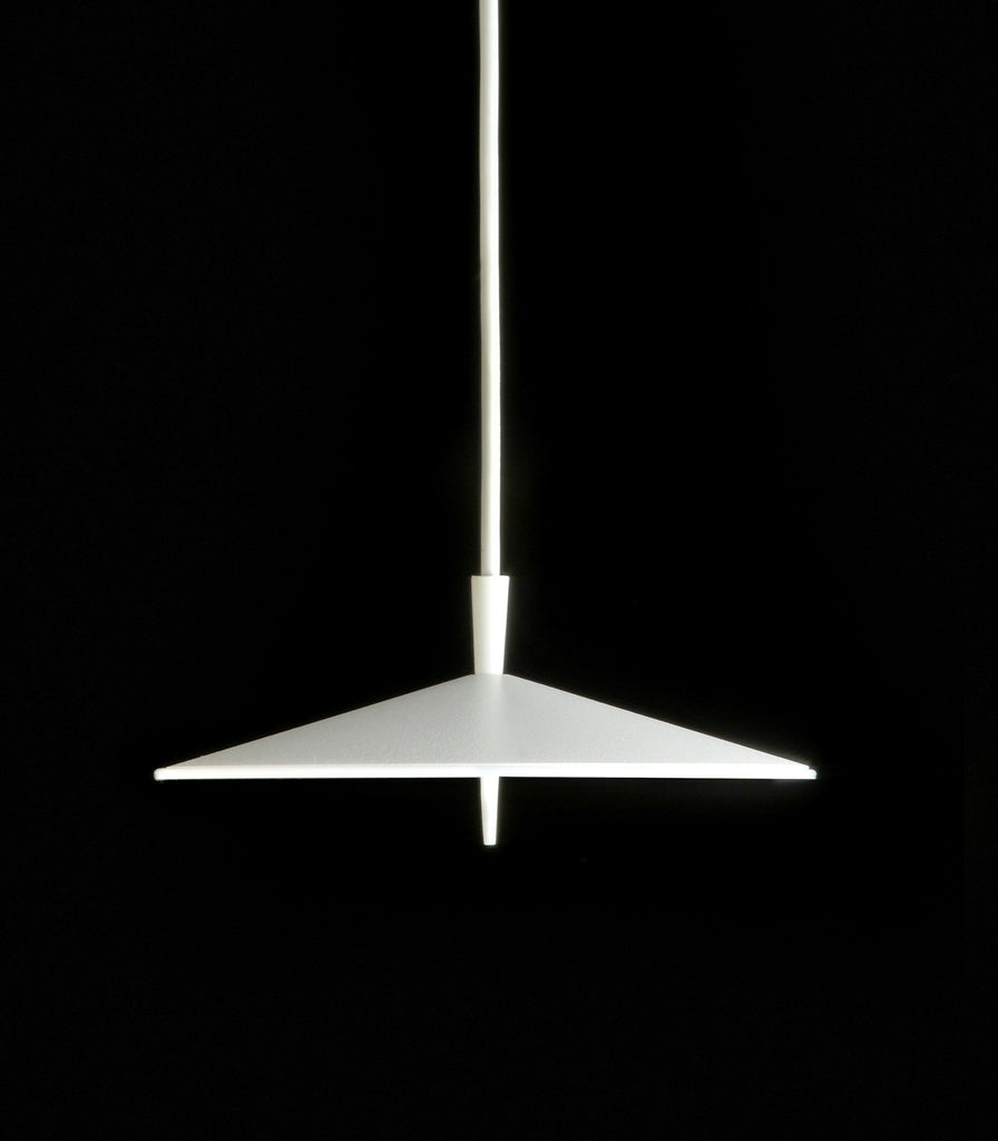 Milan Pla Pendant Light in Large/ White