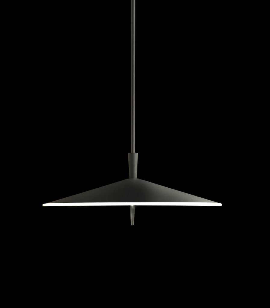 Milan Pla Pendant Light in Large/ Anthracite