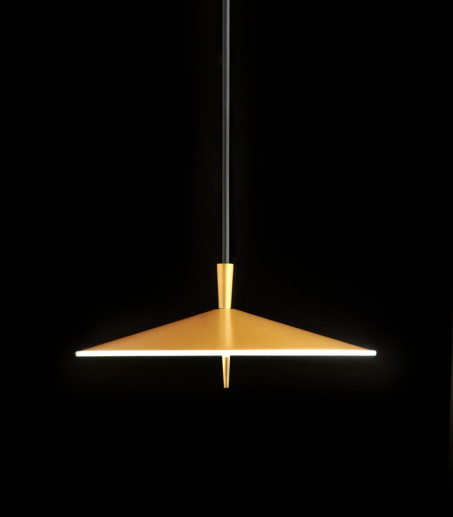Milan Pla Pendant Light in Large/ Mettalic Golden