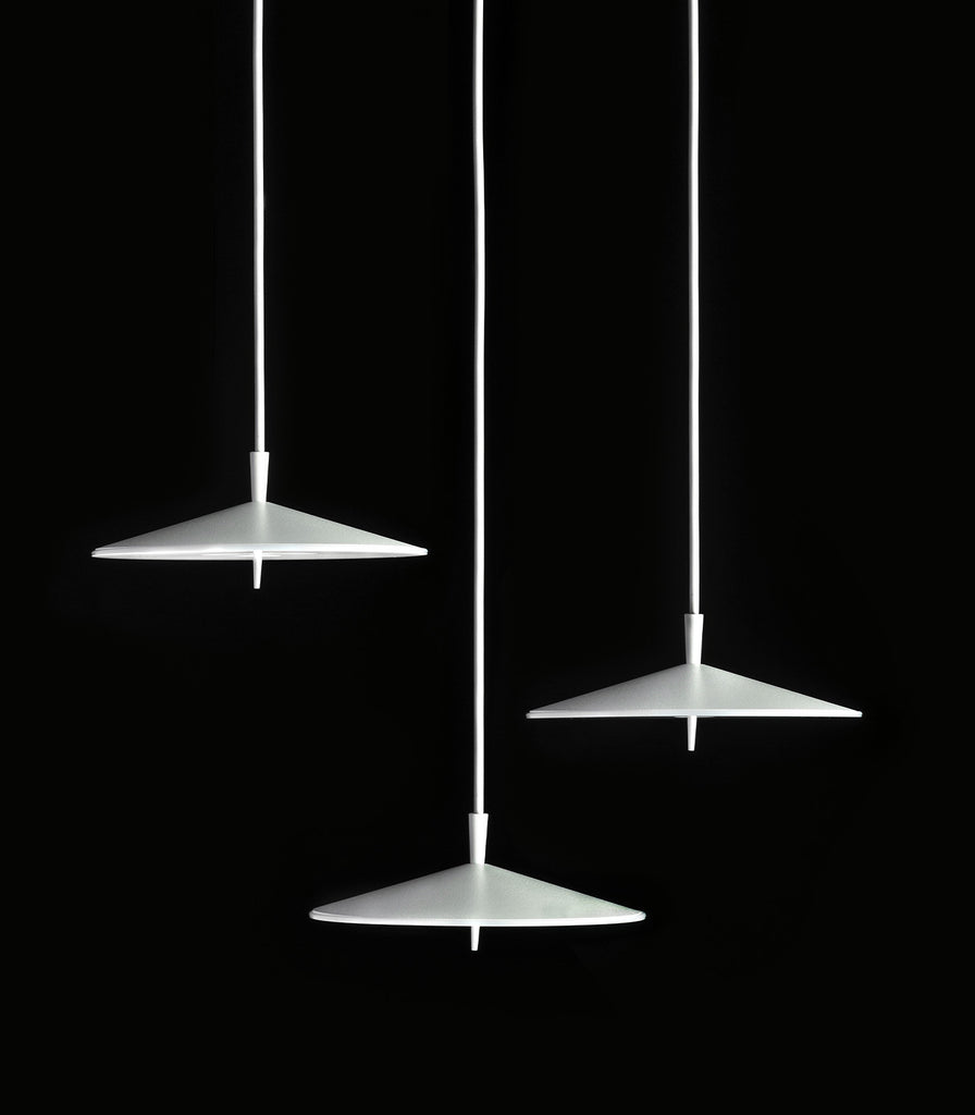 Milan Pla Pendant Light in Small/ White