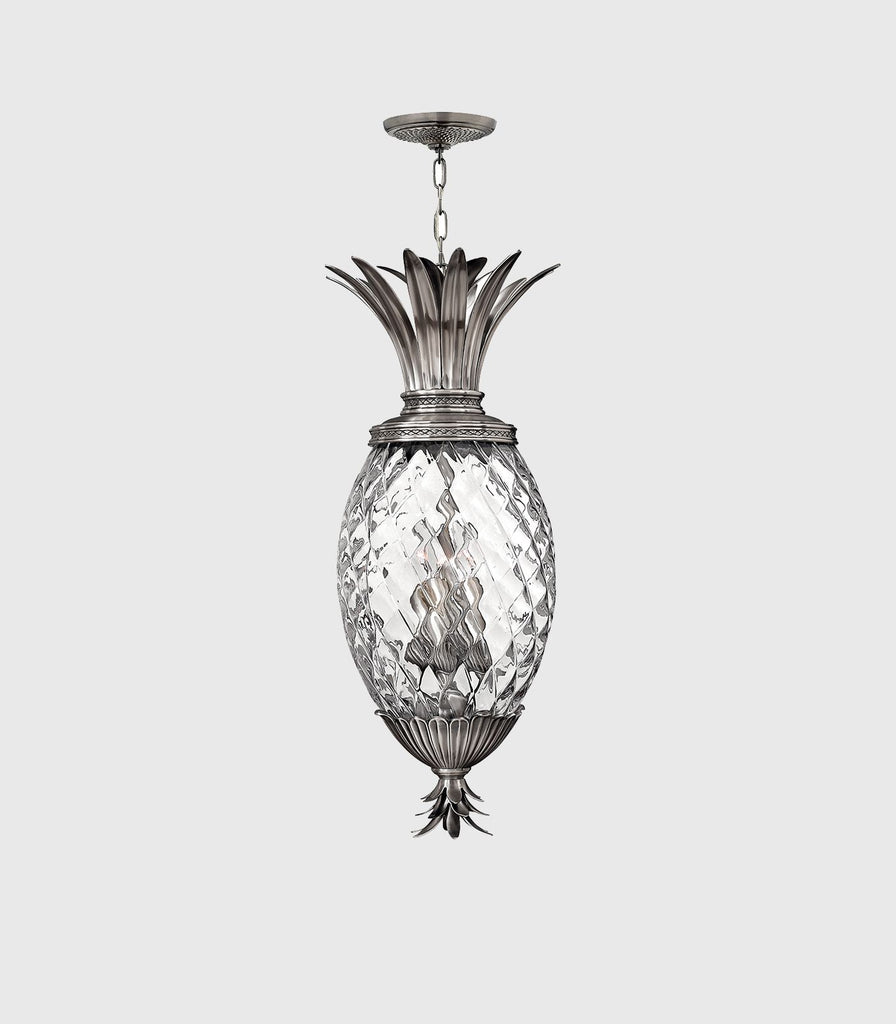 Elstead Plantation Pendant Light in Polished Antique Nickel