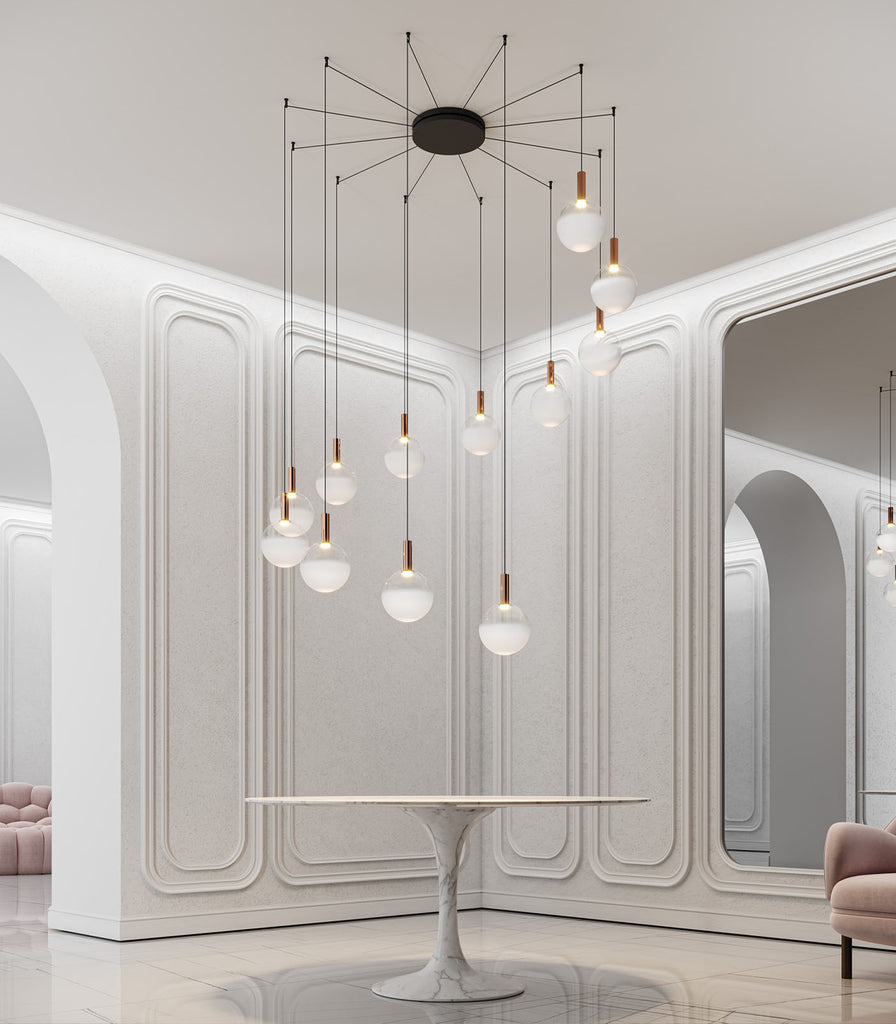 Oty Bijou Pendant Light featured within a interior space