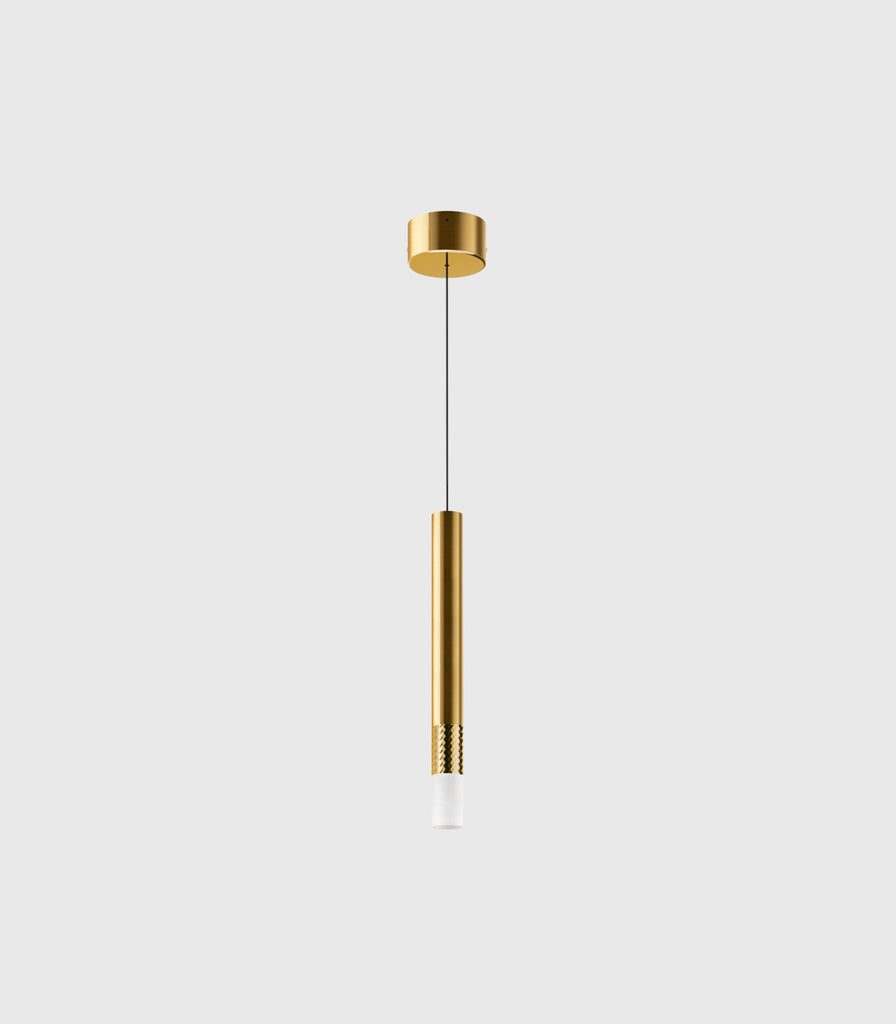 Linea Light Puccini Pendant Light in Small/ Gold