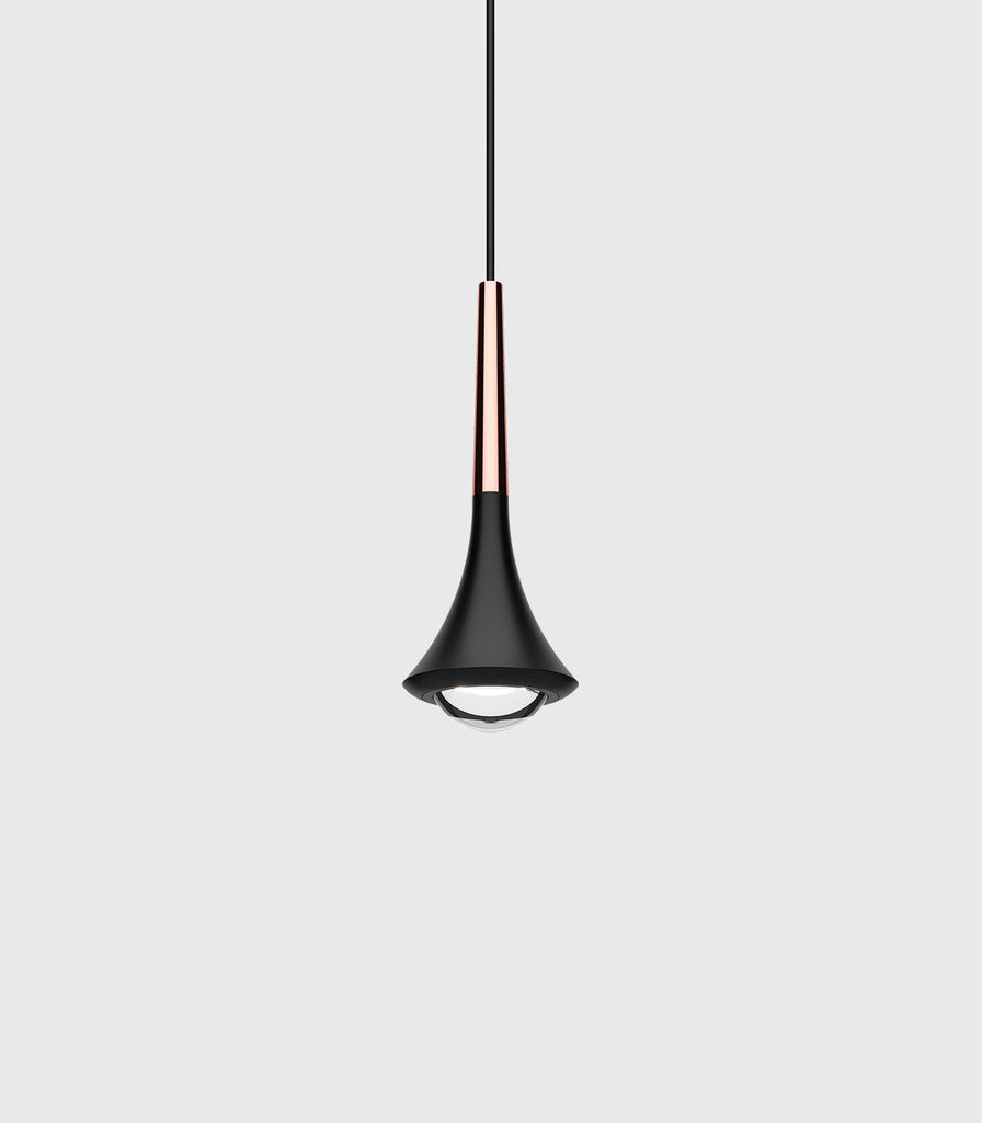 Lodes Rain Pendant Light in Rose Gold/Matte Black