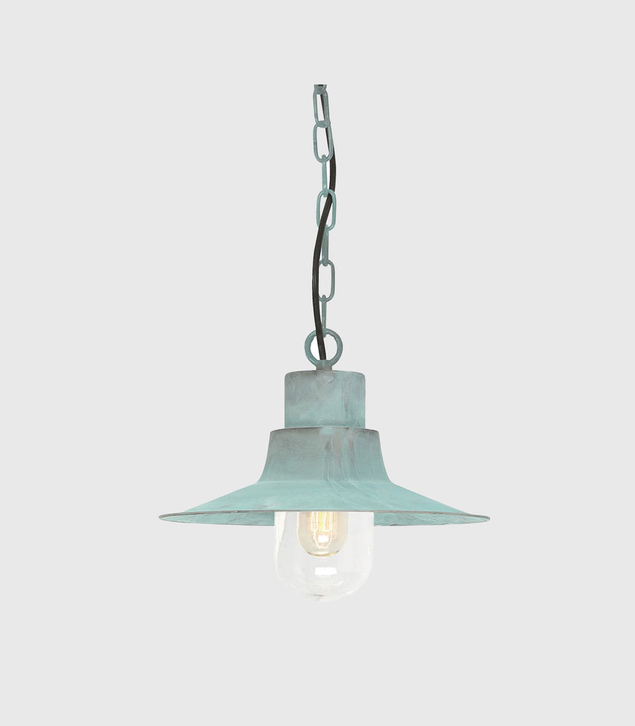 Elstead Sheldon Pendant Light in Verdigris