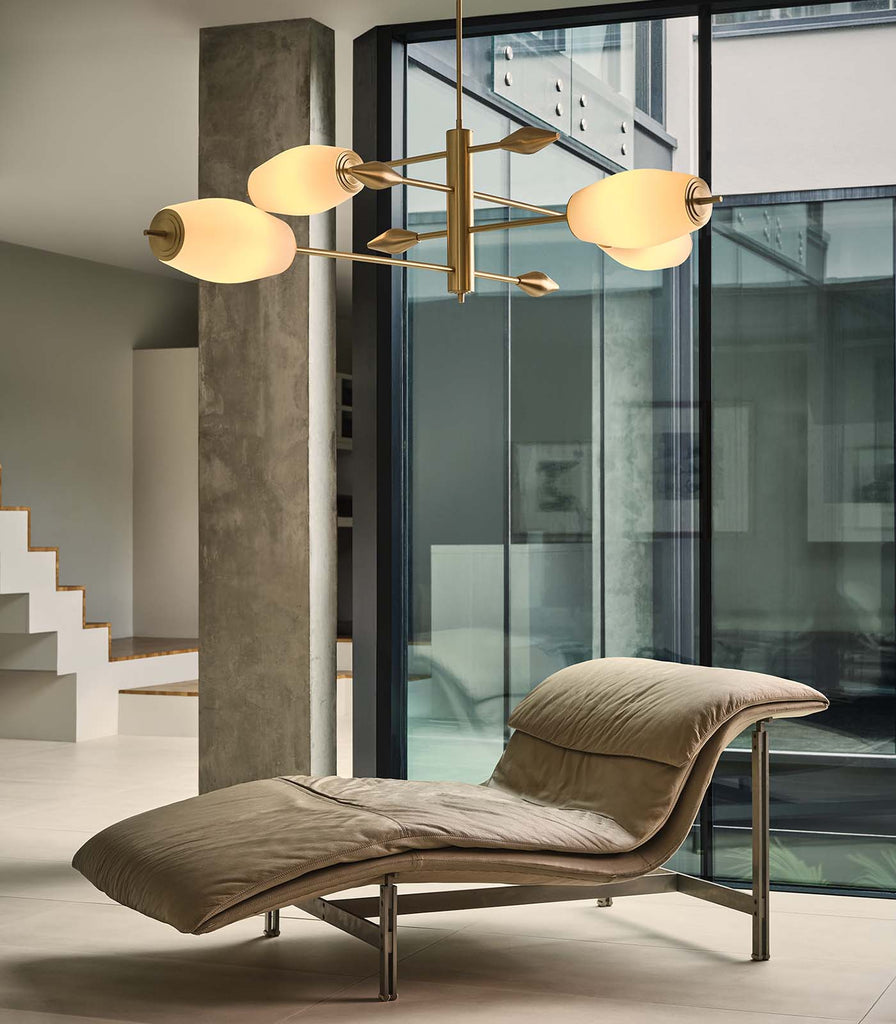 J. Adams & Co. Supernova 4lt Pendant Light featured in an interior space 
