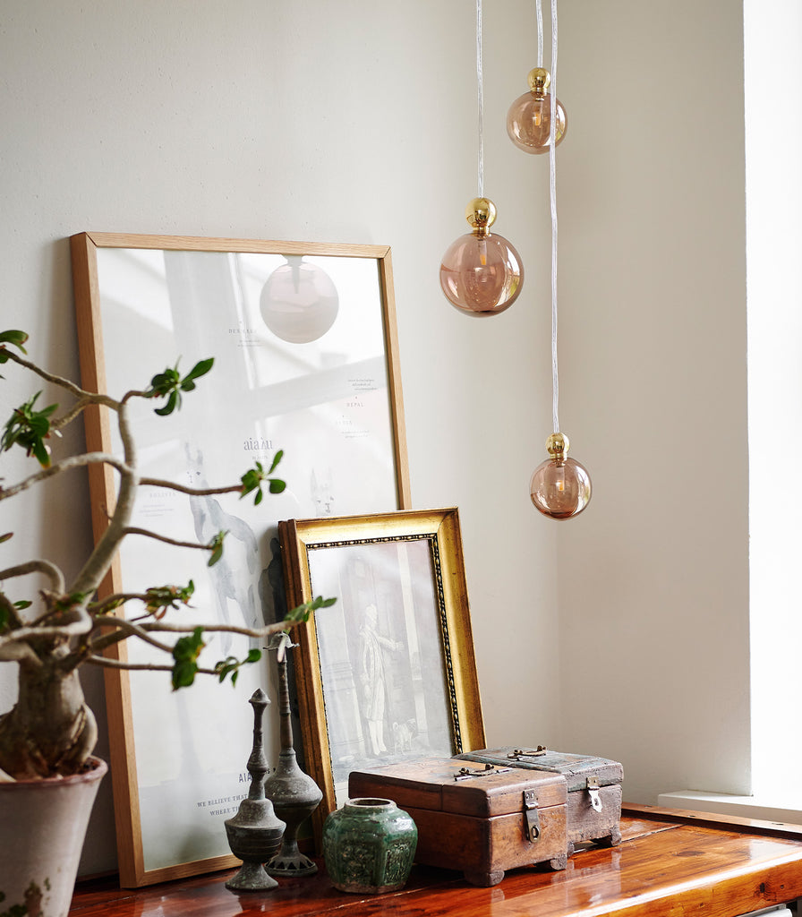 Ebb & Flow Uva Pendant Light featured within interior space