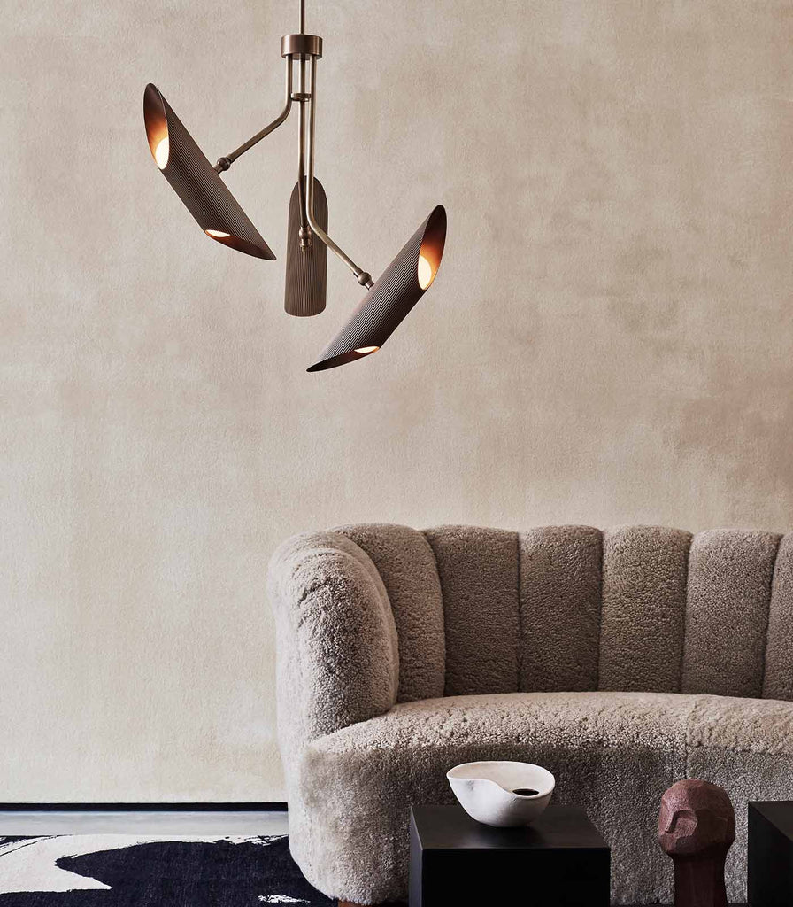  J. Adams & Co. Vector Pendant Light hanging in living room