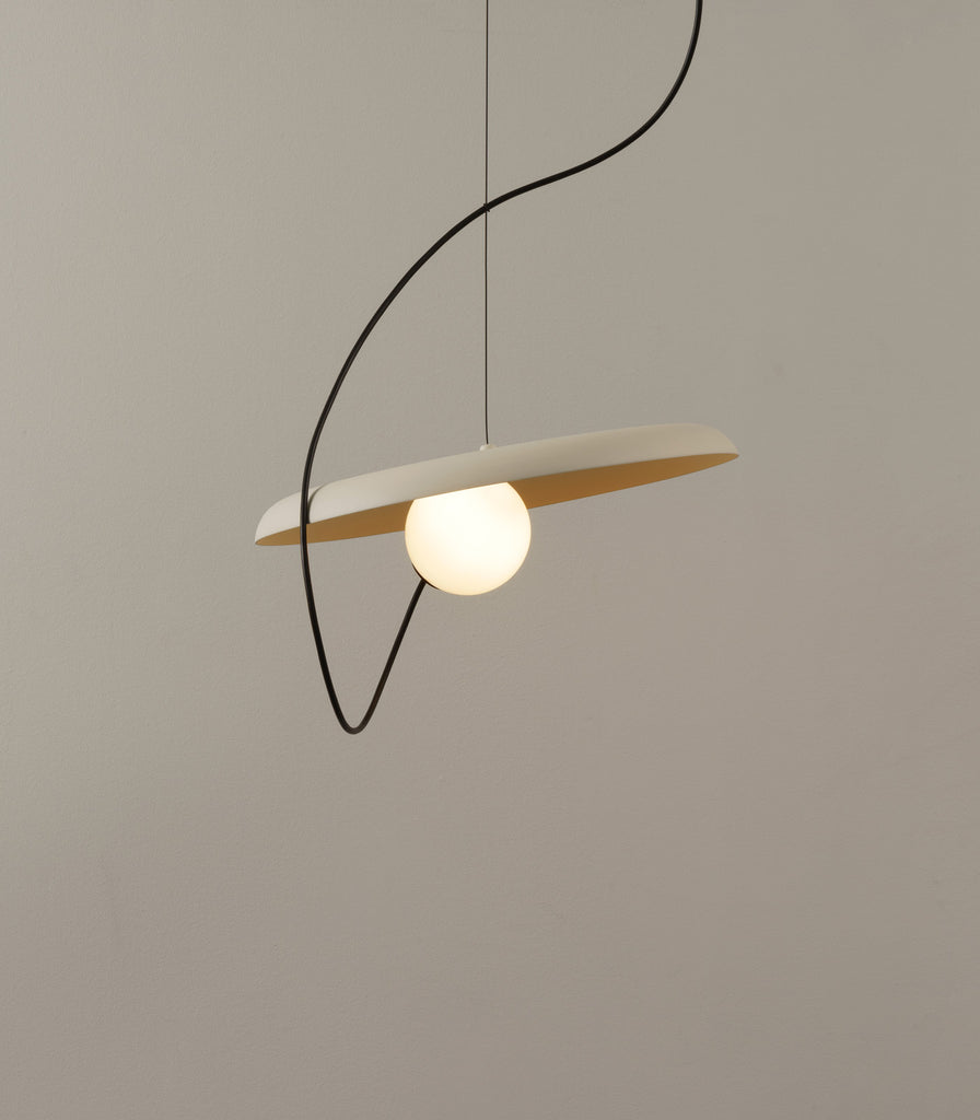 Milan Wire 38 Pendant Light featured within interior space