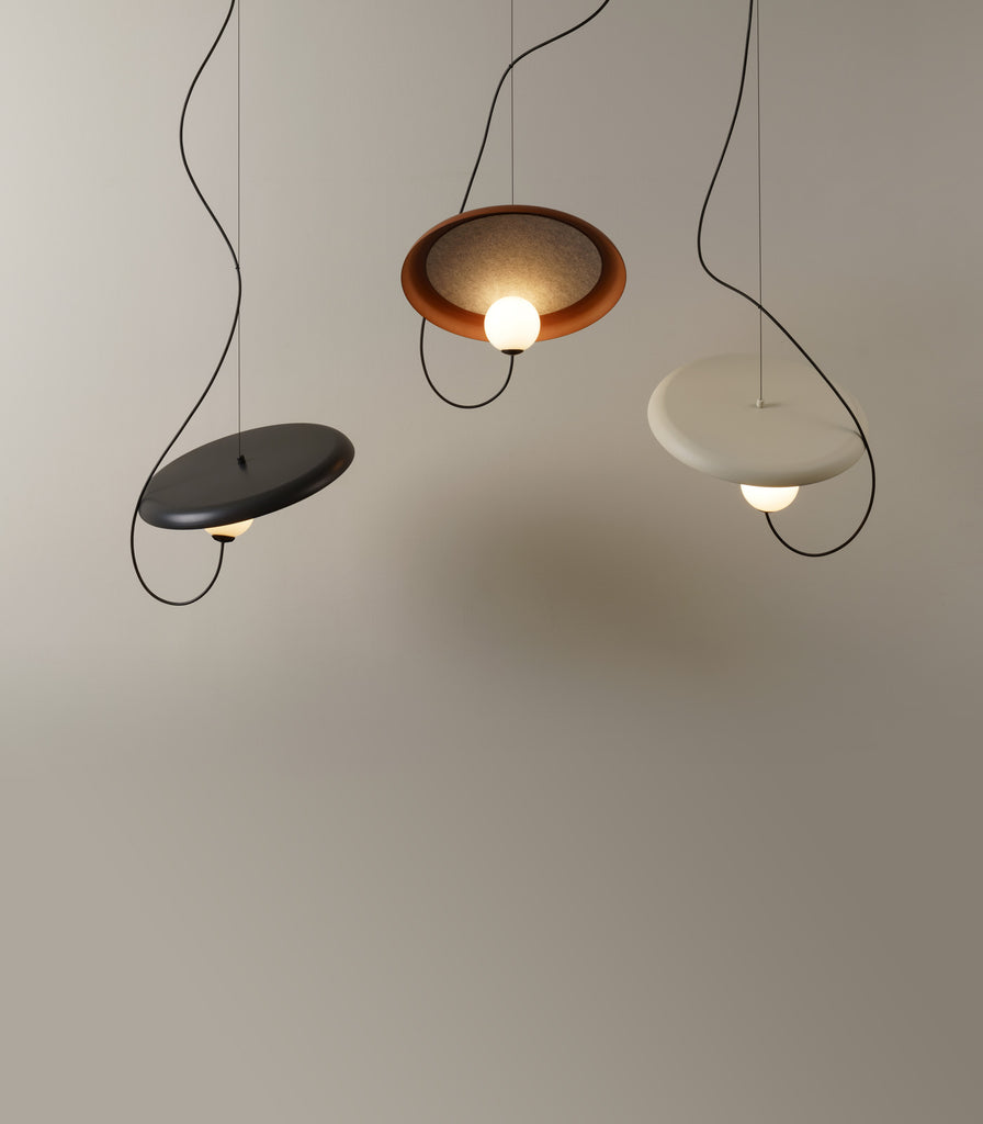 Milan Wire 38 Pendant Light featured within interior space