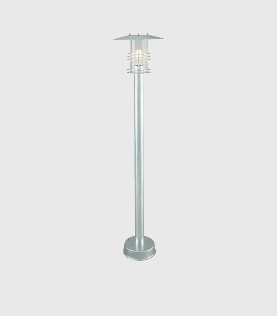 Norlys Stockholm Shade Bollard Light in Large/Galvanized Steel