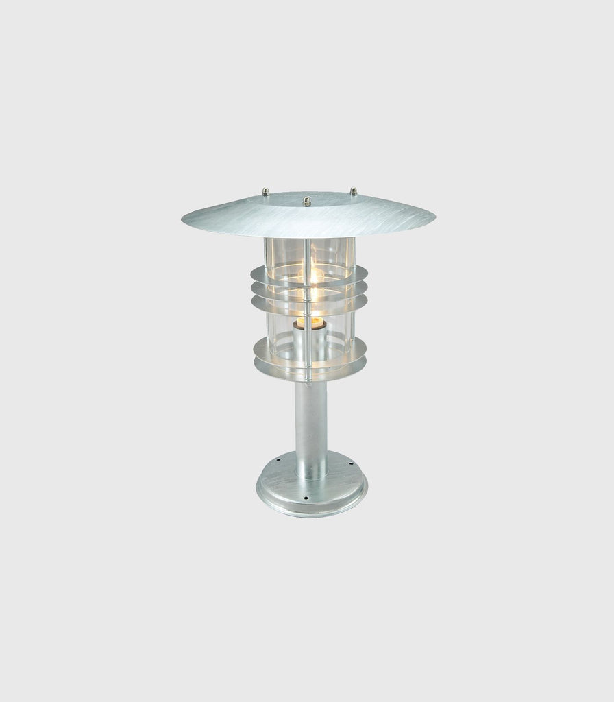 Norlys Stockholm Shade Bollard Light in Medium/Galvanized Steel