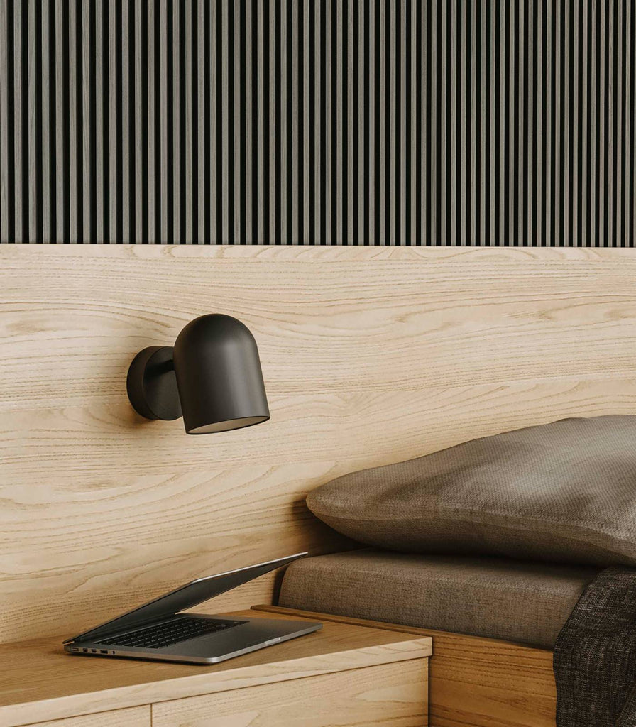 Aromas Pipe Wall Light featured above bedside table