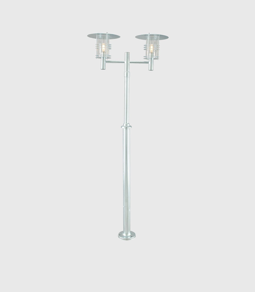 Norlys Stockholm Pole Light in Double/Galvanized Steel