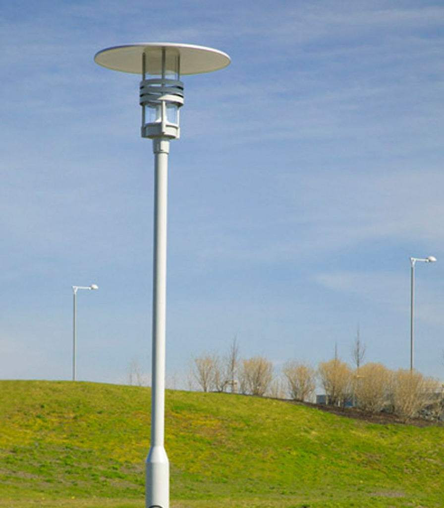 Norlys Visby Pole Light featured within a outdoor space