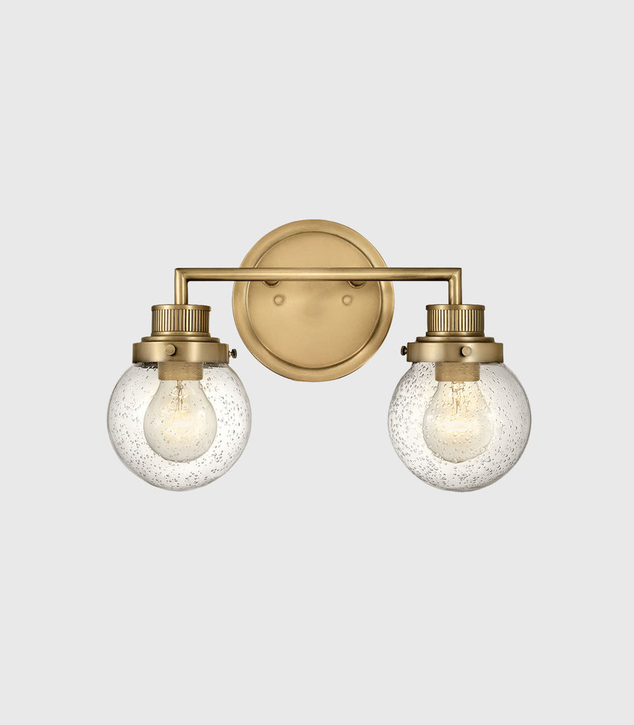 Elstead Poppy 2lt Wall Light in Heritage Brass