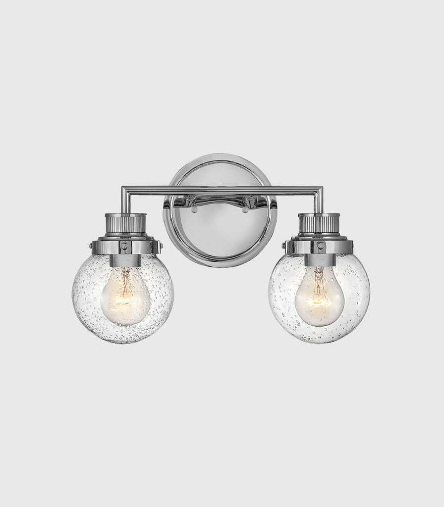 Elstead Poppy 2lt Wall Light in Polished Chrome