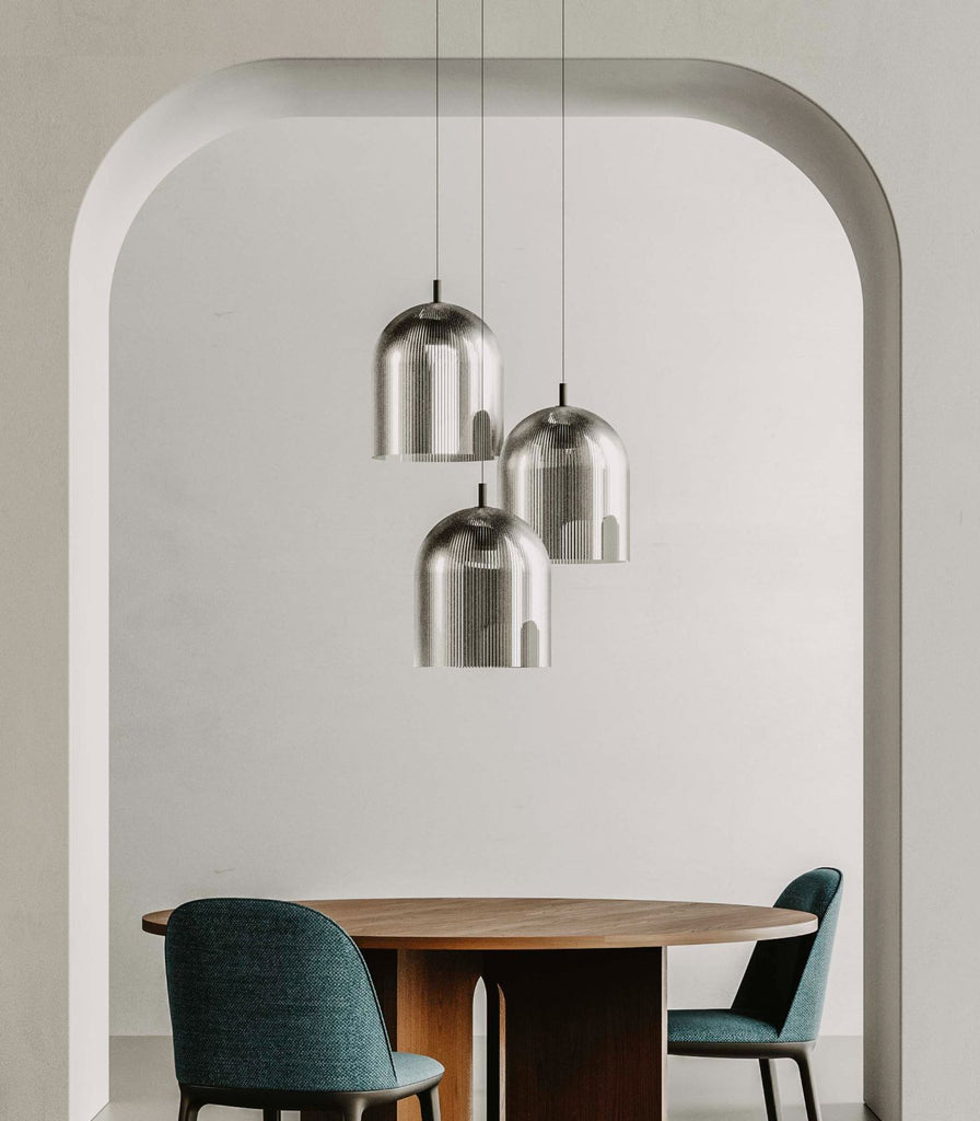 Aromas Porta Large Pendant Light hanging over dining table