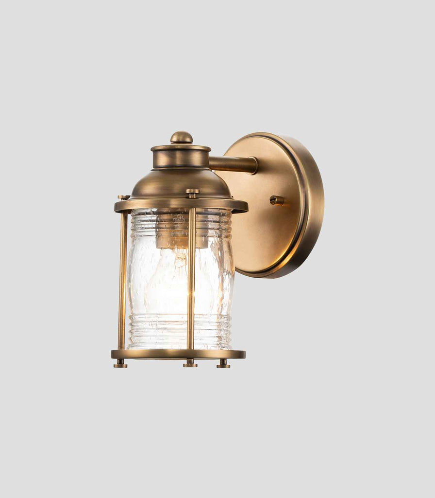 Elstead Ashland Bay Wall Light in Natural Brass