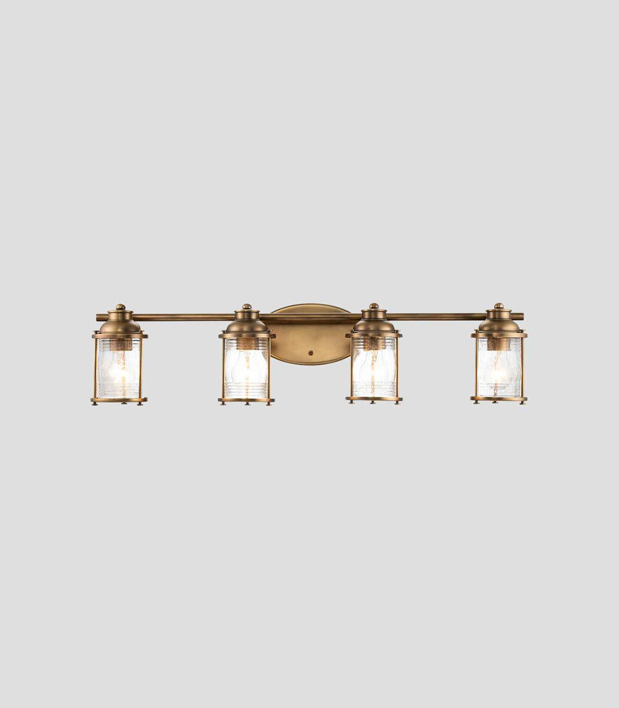 Elstead Ashland Bay 4lt Wall Light in Natural Brass