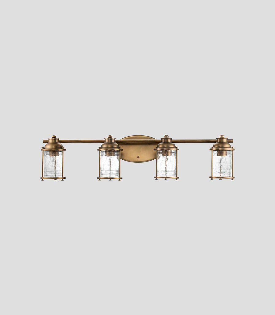 Elstead Ashland Bay 4lt Wall Light in Natural Brass