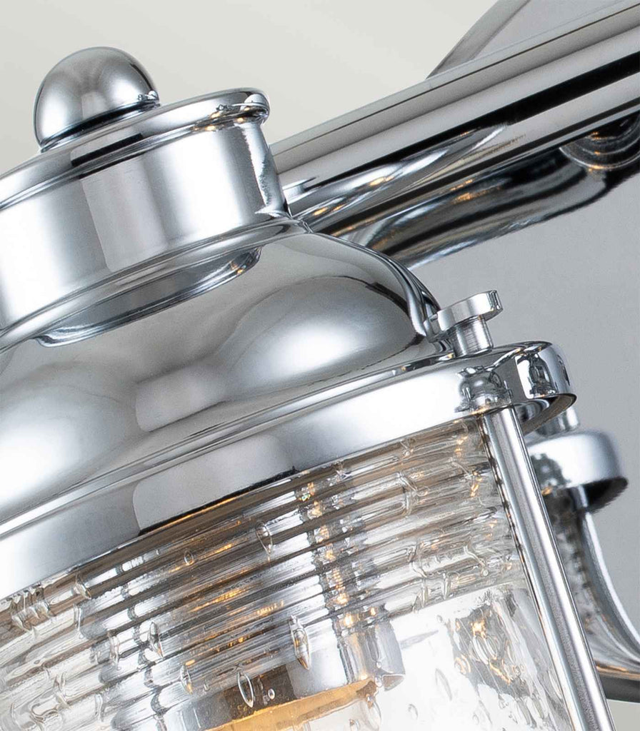 Elstead Ashland Bay 4lt Wall Light in Polished Chrome closeup