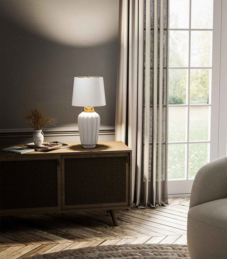 Elstead Bexley Table Lamp featured within interior space