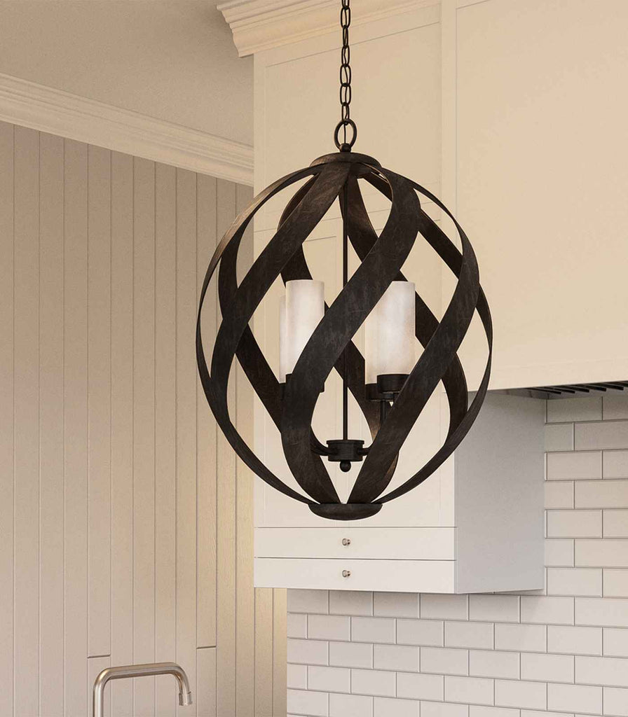 Elstead Blacksmith 4lt Outdoor Pendant Light featured within interior space