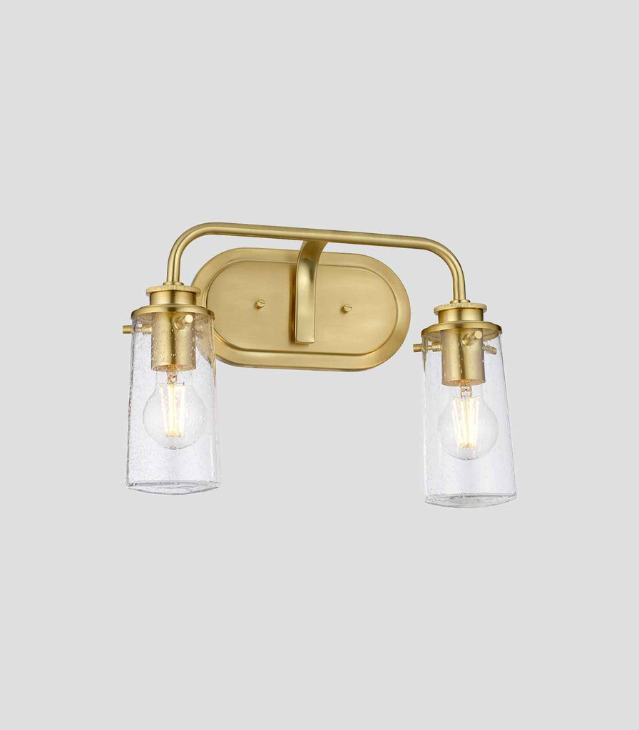 Elstead Braelyn 2lt Wall Light in Brushed Brass