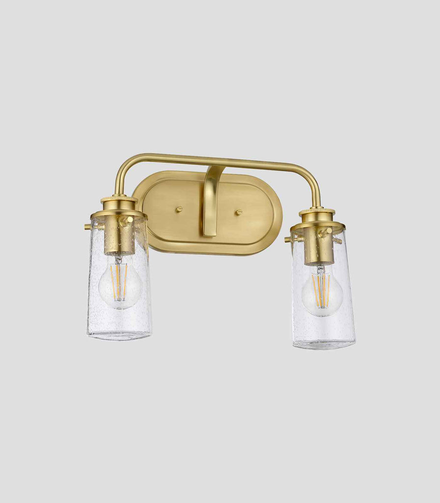 Elstead Braelyn 2lt Wall Light in Brushed Brass