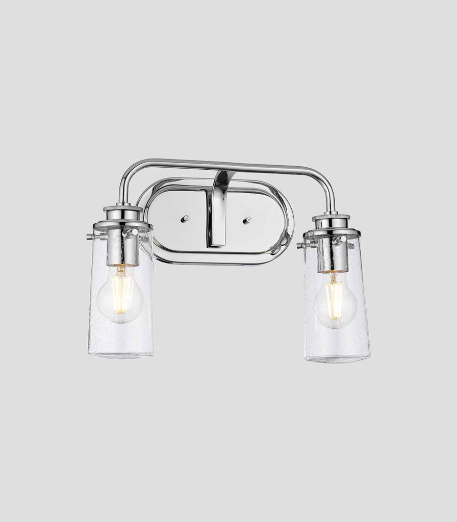 Elstead Braelyn 2lt Wall Light in Polished Chrome