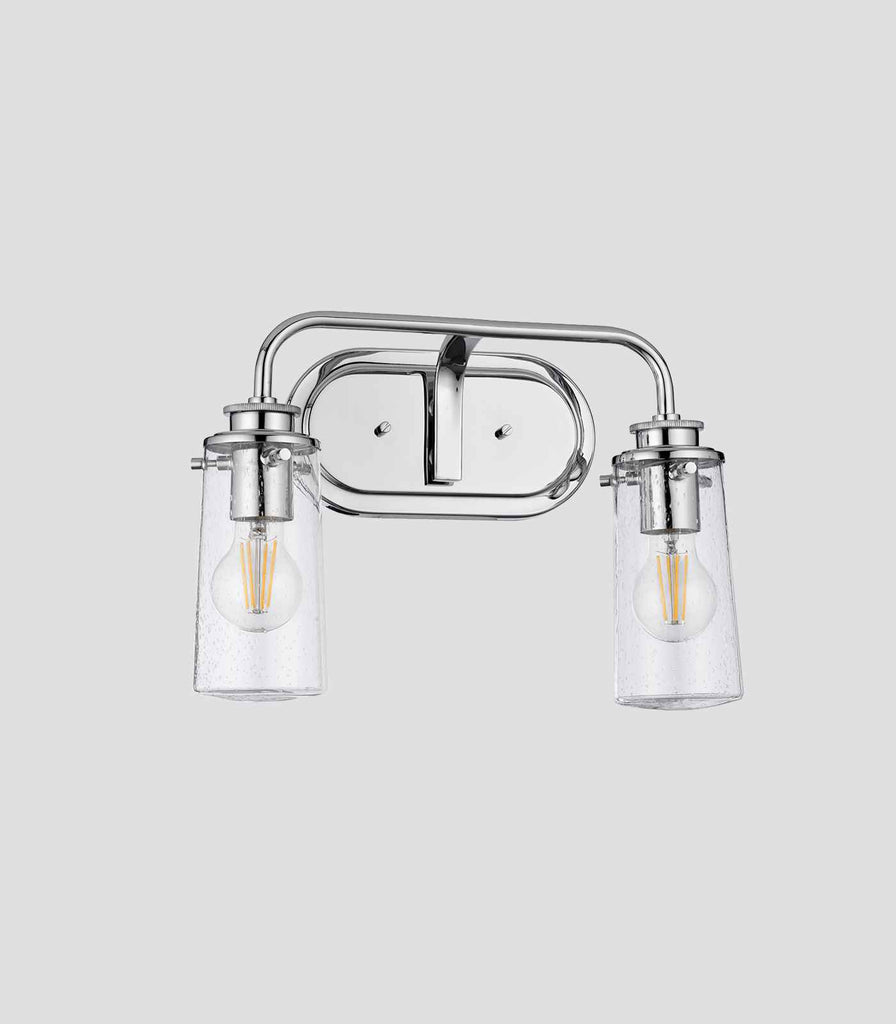 Elstead Braelyn 2lt Wall Light in Polished Chrome