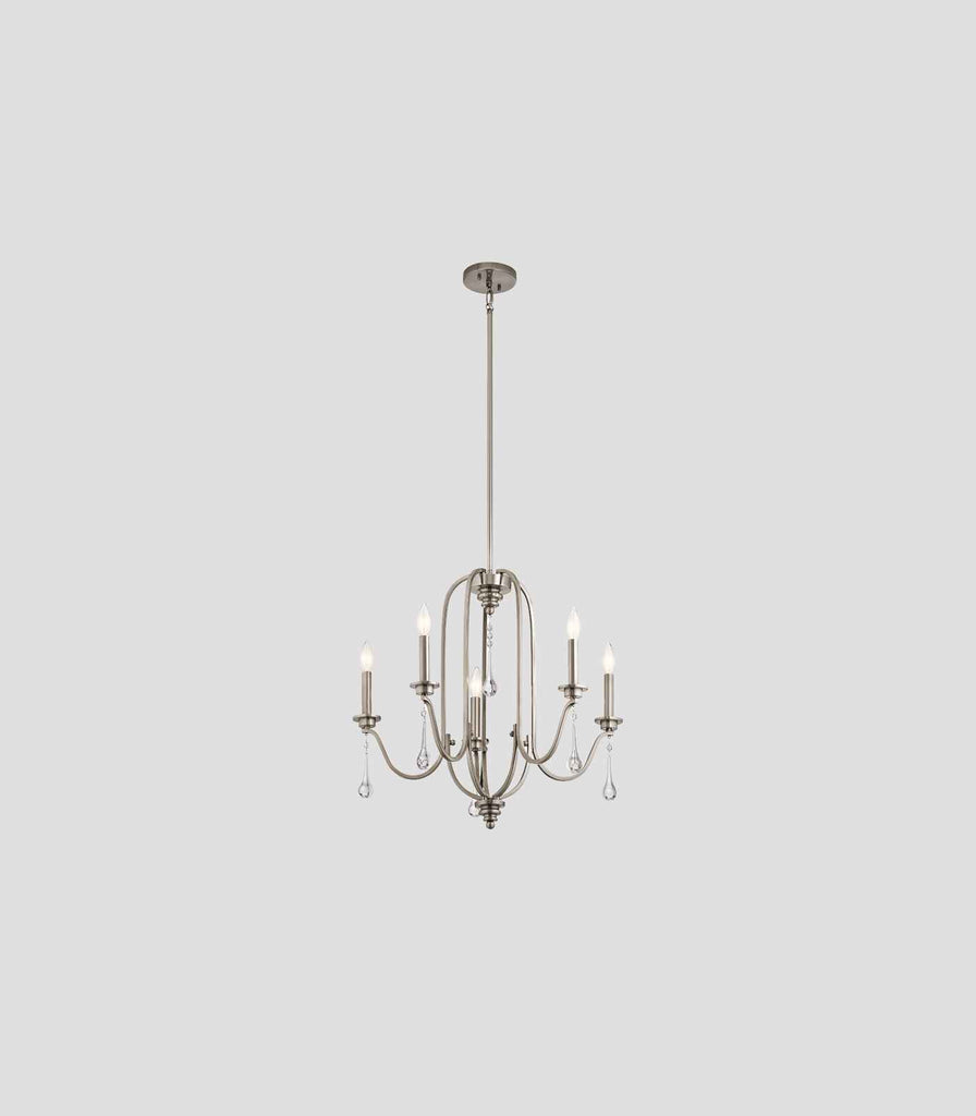 Elstead Karlee 5lt Chandelier in Classic Pewter