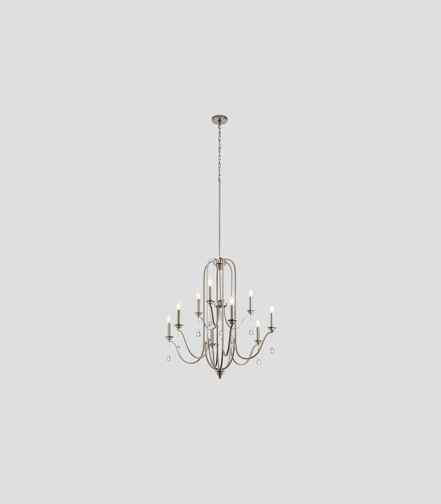 Elstead Karlee 9lt Chandelier in Classic Pewter
