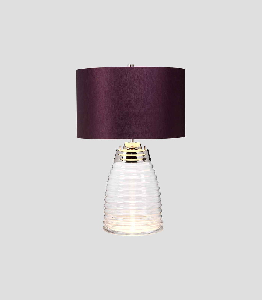 Elstead Milne Table Lamp in Aubergine