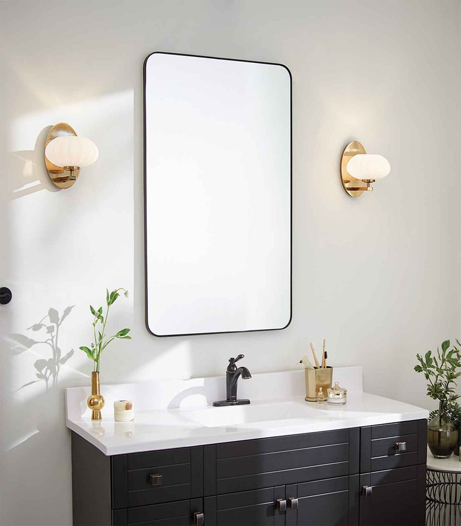 Elstead Pim Wall Light featured in bathroom