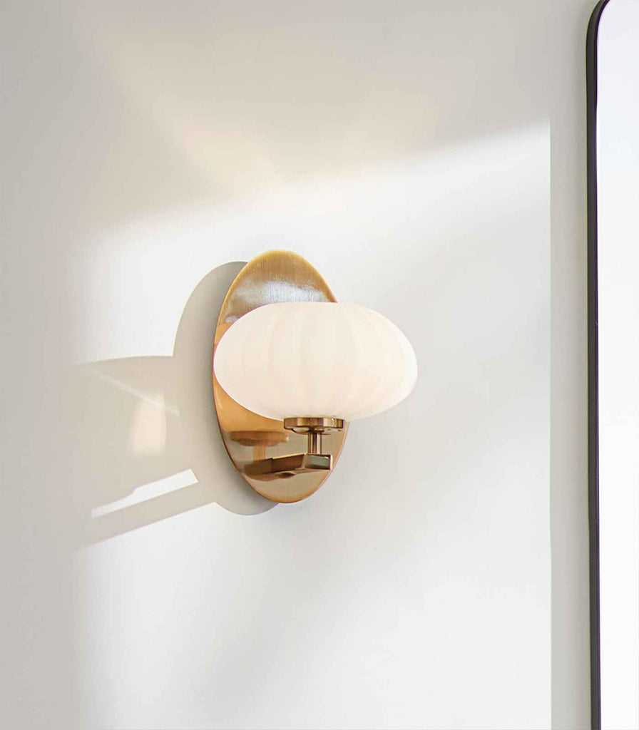 Elstead Pim Wall Light in Fox Gold