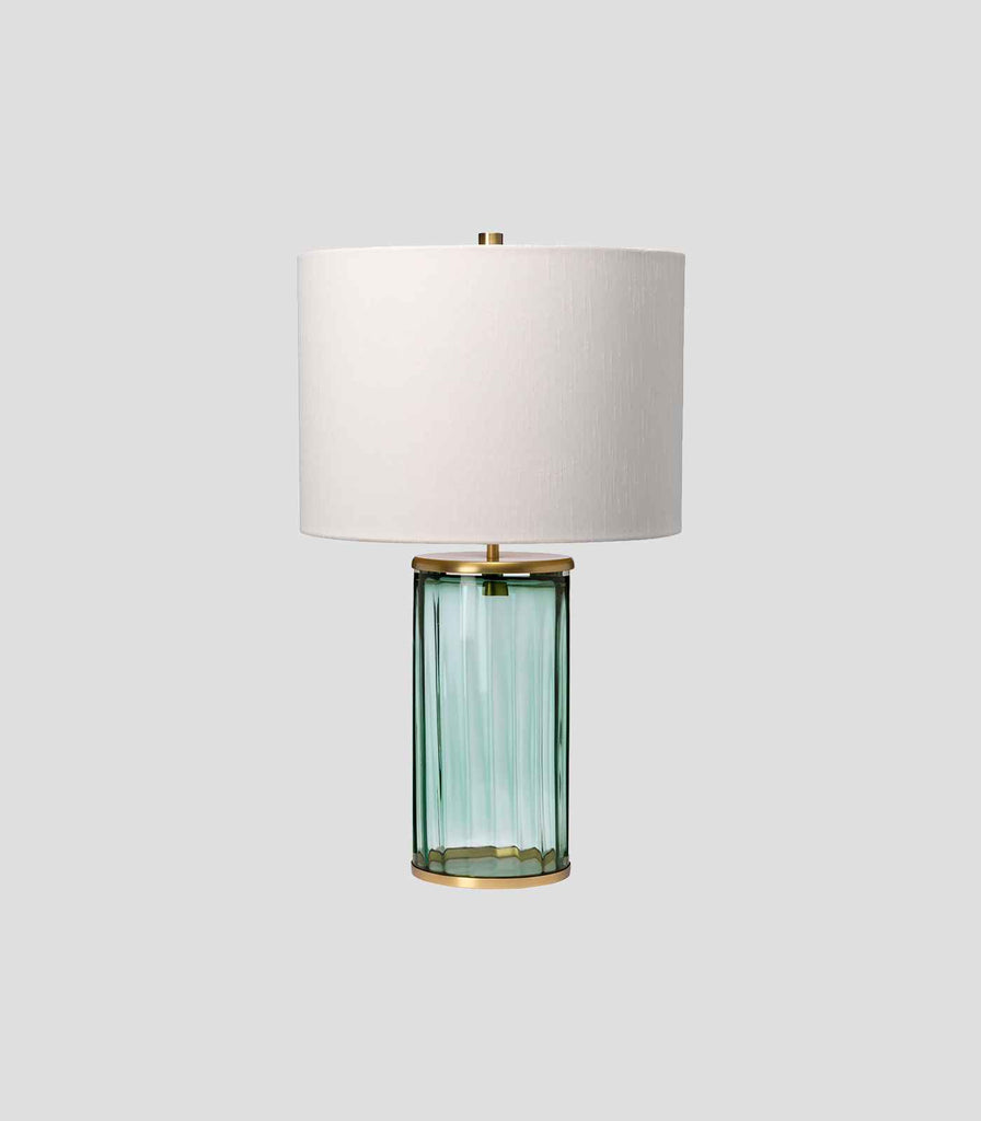 Elstead Reno Table Lamp in Green/Cream/Aged Brass