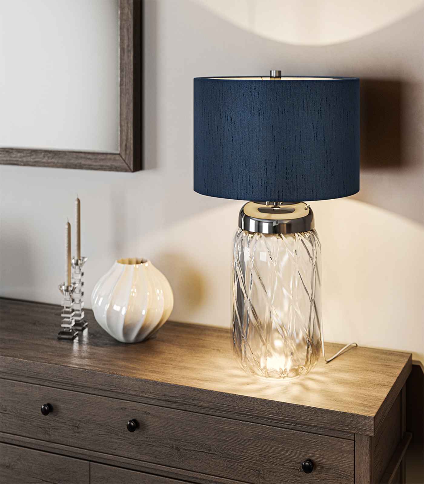 Large table lamp grey discount