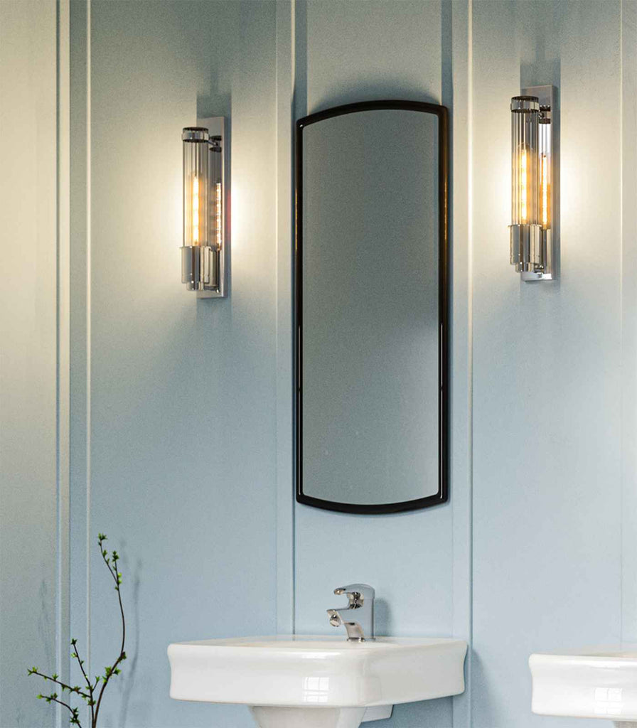 Elstead Wellington Wall Light featured in bathroom