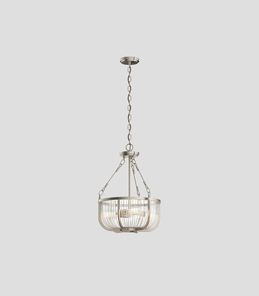 Elstead Roux 3lt Pendant Light in Brushed Nickel