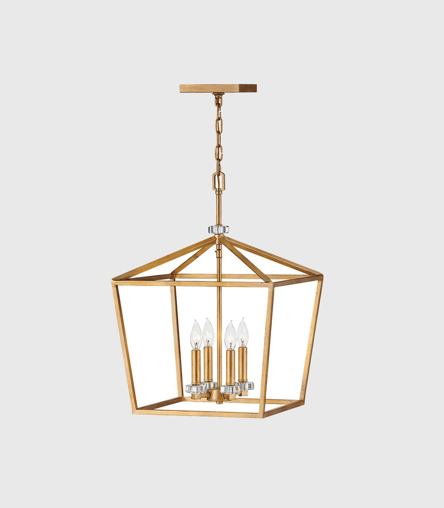 Elstead Stinson Pendant Light in Brass/Large size